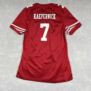 Nike Colin Kaepernick San Francisco 49ers Jersey Women Size Small Red # 7